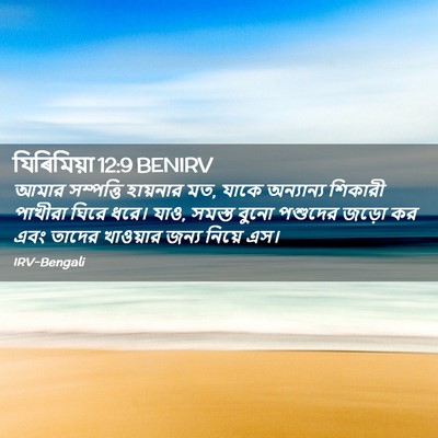 Picture 02 - যিৰিমিয়া 12:9 BENIRV - আমার সম্পত্তি - Bible Verse Picture