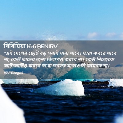 Picture 02 - যিৰিমিয়া 16:6 BENIRV - “এই দেশের ছোট বড় - Bible Verse Picture