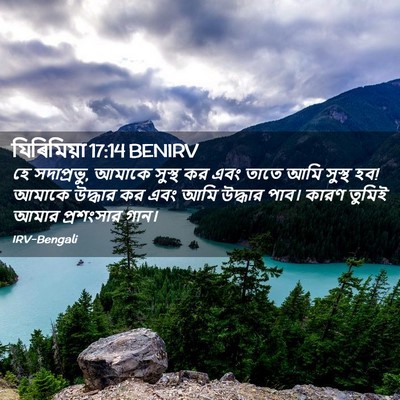 Picture 02 - যিৰিমিয়া 17:14 BENIRV - হে সদাপ্রভু, আমাকে - Bible Verse Picture