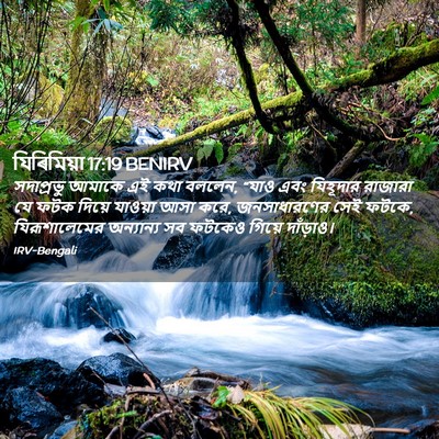 Picture 02 - যিৰিমিয়া 17:19 BENIRV - সদাপ্রভু আমাকে এই - Bible Verse Picture