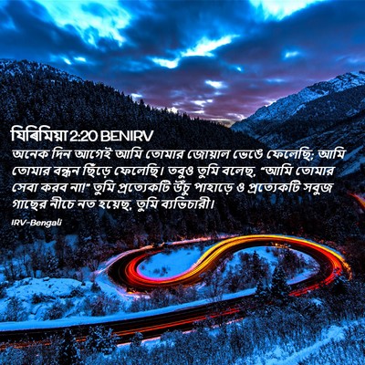 Picture 02 - যিৰিমিয়া 2:20 BENIRV - অনেক দিন আগেই আমি - Bible Verse Picture