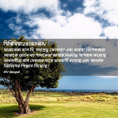 Picture 02 - যিৰিমিয়া 2:8 BENIRV - যাজকেরা বলে নি, - Bible Verse Picture