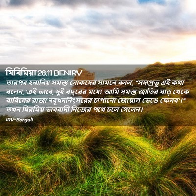 Picture 02 - যিৰিমিয়া 28:11 BENIRV - তারপর হনানিয় - Bible Verse Picture