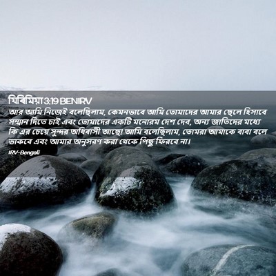 Picture 02 - যিৰিমিয়া 3:19 BENIRV - আর আমি নিজেই - Bible Verse Picture