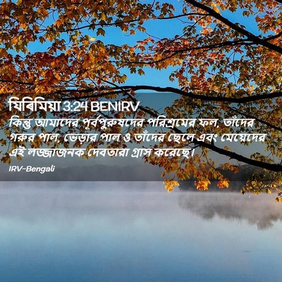 Picture 02 - যিৰিমিয়া 3:24 BENIRV - কিন্তু আমাদের - Bible Verse Picture