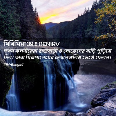 Picture 02 - যিৰিমিয়া 39:8 BENIRV - তখন কলদীয়েরা - Bible Verse Picture