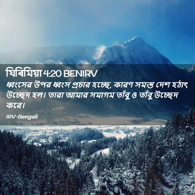 Picture 02 - যিৰিমিয়া 4:20 BENIRV - ধ্বংসের উপর ধ্বংস - Bible Verse Picture