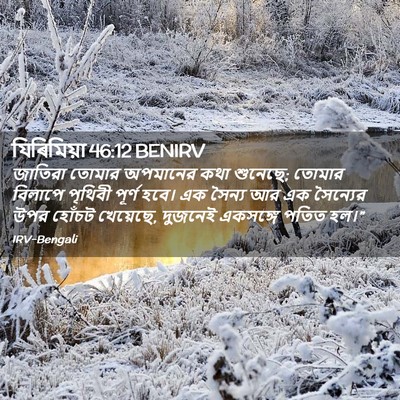 Picture 02 - যিৰিমিয়া 46:12 BENIRV - জাতিরা তোমার - Bible Verse Picture