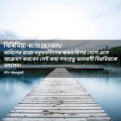 Picture 02 - যিৰিমিয়া 46:13 BENIRV - বাবিলের রাজা - Bible Verse Picture