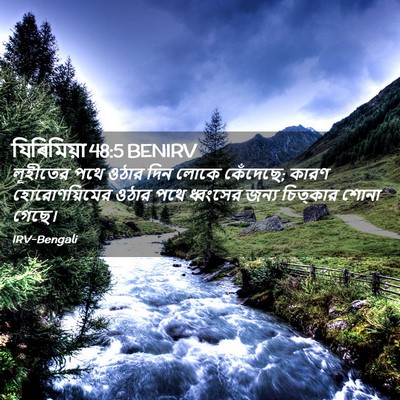 Picture 02 - যিৰিমিয়া 48:5 BENIRV - লূহীতের পথে ওঠার - Bible Verse Picture
