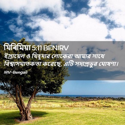 Picture 02 - যিৰিমিয়া 5:11 BENIRV - ইস্রায়েল ও - Bible Verse Picture