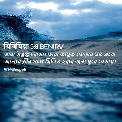 Picture 02 - যিৰিমিয়া 5:8 BENIRV - তারা উত্তপ্ত - Bible Verse Picture