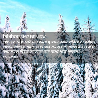 Picture 02 - যিৰিমিয়া 51:47 BENIRV - অতএব, দেখ, সেই দিন - Bible Verse Picture