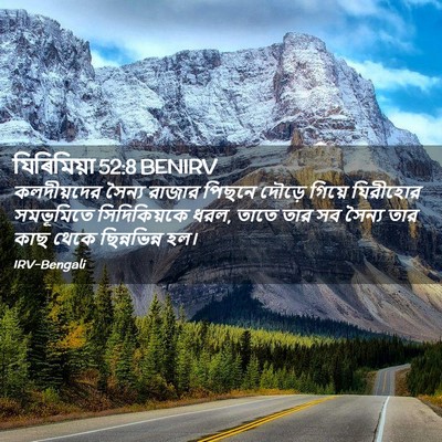 Picture 02 - যিৰিমিয়া 52:8 BENIRV - কলদীয়দের সৈন্য - Bible Verse Picture