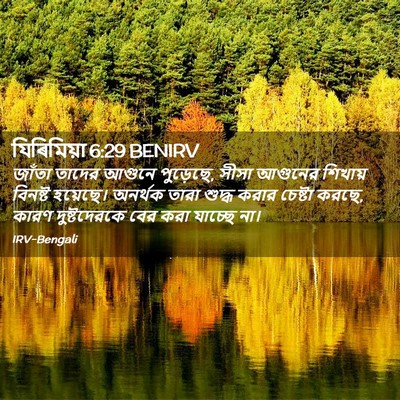 Picture 02 - যিৰিমিয়া 6:29 BENIRV - জাঁতা তাদের আগুনে - Bible Verse Picture