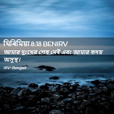 Picture 02 - যিৰিমিয়া 8:18 BENIRV - আমার দুঃখের শেষ - Bible Verse Picture