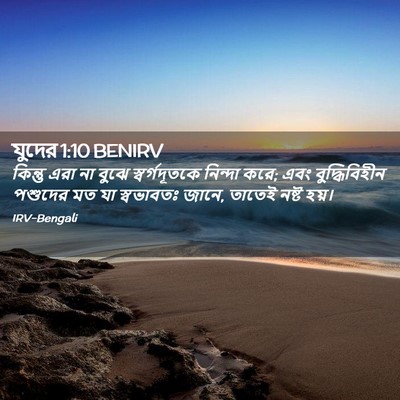 Picture 02 - যুদের 1:10 BENIRV - কিন্তু এরা না বুঝে - Bible Verse Picture