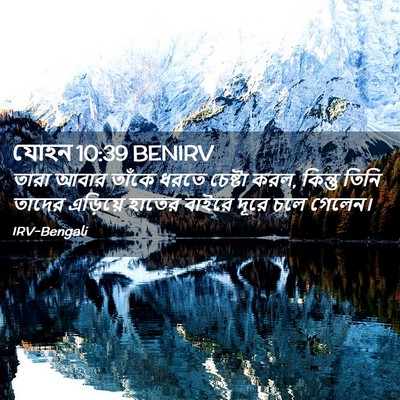 Picture 02 - যোহন 10:39 BENIRV - তারা আবার তাঁকে - Bible Verse Picture