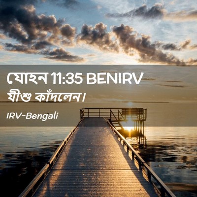 Picture 02 - যোহন 11:35 BENIRV - যীশু - Bible Verse Picture