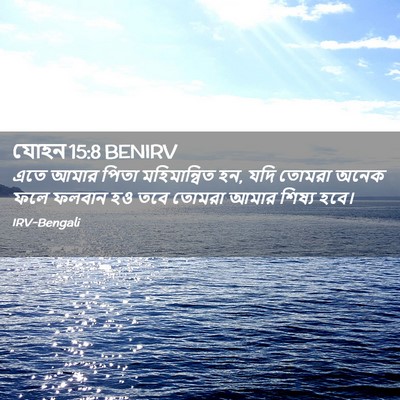 Picture 02 - যোহন 15:8 BENIRV - এতে আমার পিতা - Bible Verse Picture