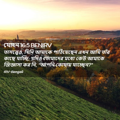 Picture 02 - যোহন 16:5 BENIRV - তাসত্ত্বেও, যিনি - Bible Verse Picture
