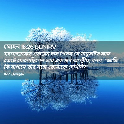 Picture 02 - যোহন 18:26 BENIRV - মহাযাজকের একজন - Bible Verse Picture
