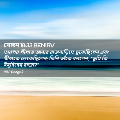 Picture 02 - যোহন 18:33 BENIRV - তারপর পীলাত আবার - Bible Verse Picture