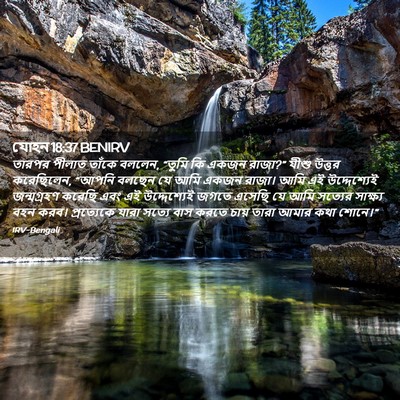 Picture 02 - যোহন 18:37 BENIRV - তারপর পীলাত তাঁকে - Bible Verse Picture
