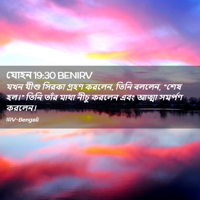Picture 02 - যোহন 19:30 BENIRV - যখন যীশু সিরকা - Bible Verse Picture