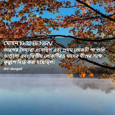 Picture 02 - যোহন 19:32 BENIRV - তারপর সৈন্যরা - Bible Verse Picture