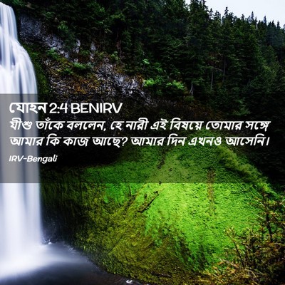 Picture 02 - যোহন 2:4 BENIRV - যীশু তাঁকে বললেন, - Bible Verse Picture