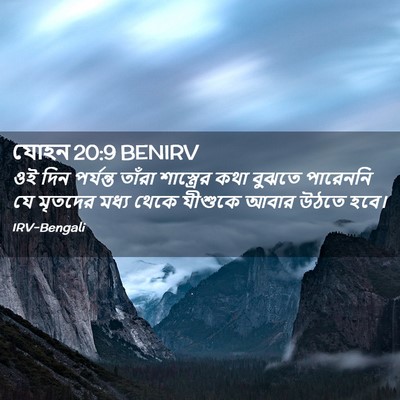 Picture 02 - যোহন 20:9 BENIRV - ওই দিন পর্যন্ত - Bible Verse Picture
