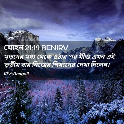 Picture 02 - যোহন 21:14 BENIRV - মৃতদের মধ্য থেকে - Bible Verse Picture