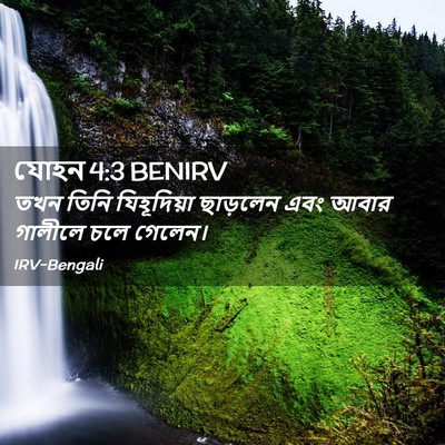 Picture 02 - যোহন 4:3 BENIRV - তখন তিনি - Bible Verse Picture