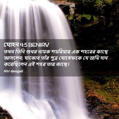 Picture 02 - যোহন 4:5 BENIRV - তখন তিনি শুখর নামক - Bible Verse Picture