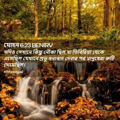 Picture 02 - যোহন 6:23 BENIRV - যদিও সেখানে কিছু - Bible Verse Picture