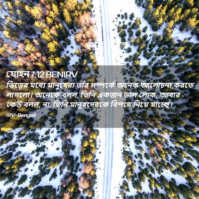 Picture 02 - যোহন 7:12 BENIRV - ভিড়ের মধ্যে - Bible Verse Picture