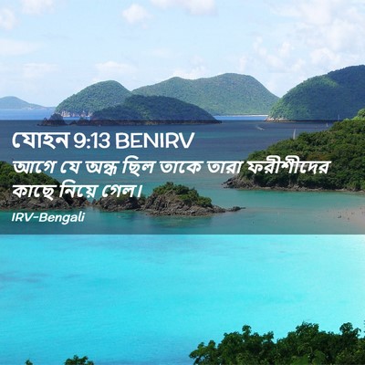 Picture 02 - যোহন 9:13 BENIRV - আগে যে অন্ধ ছিল - Bible Verse Picture