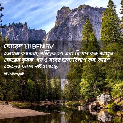 Picture 02 - যোৱেল 1:11 BENIRV - তোমরা কৃষকরা, - Bible Verse Picture