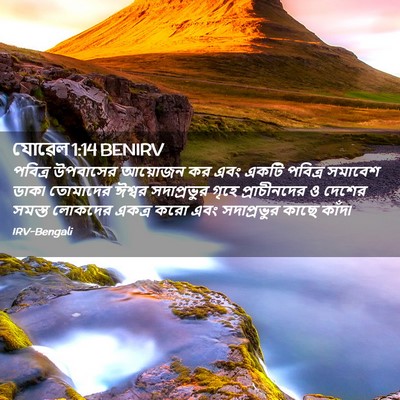 Picture 02 - যোৱেল 1:14 BENIRV - পবিত্র উপবাসের - Bible Verse Picture