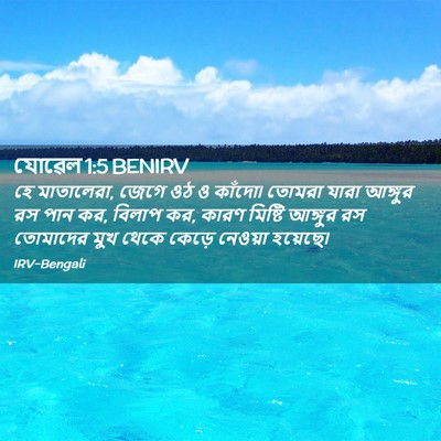 Picture 02 - যোৱেল 1:5 BENIRV - হে মাতালেরা, জেগে - Bible Verse Picture