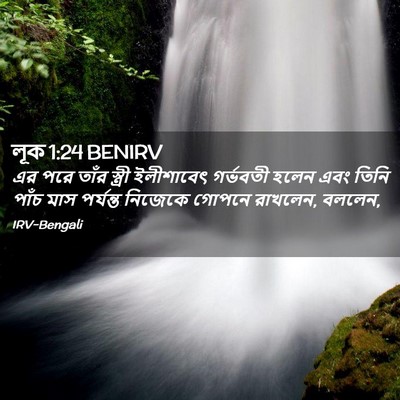 Picture 02 - লূক 1:24 BENIRV - এর পরে তাঁর স্ত্রী - Bible Verse Picture