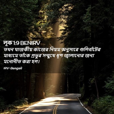 Picture 02 - লূক 1:9 BENIRV - তখন যাজকীয় কাজের - Bible Verse Picture