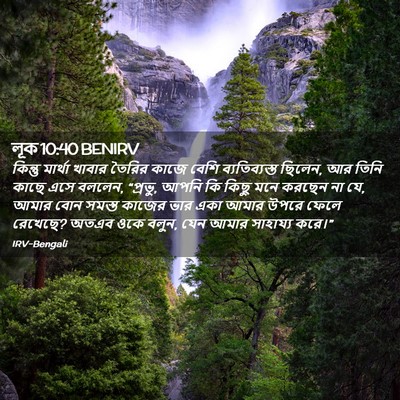 Picture 02 - লূক 10:40 BENIRV - কিন্তু মার্থা - Bible Verse Picture