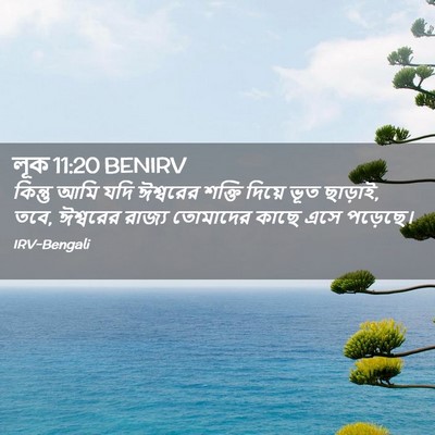 Picture 02 - লূক 11:20 BENIRV - কিন্তু আমি যদি - Bible Verse Picture