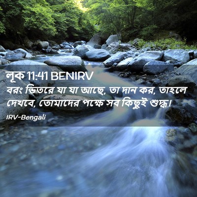 Picture 02 - লূক 11:41 BENIRV - বরং ভিতরে যা যা - Bible Verse Picture