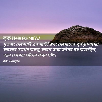 Picture 02 - লূক 11:48 BENIRV - সুতরাং তোমরাই এর - Bible Verse Picture