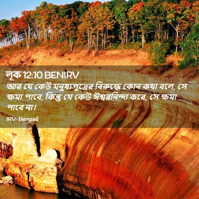 Picture 02 - লূক 12:10 BENIRV - আর যে কেউ - Bible Verse Picture