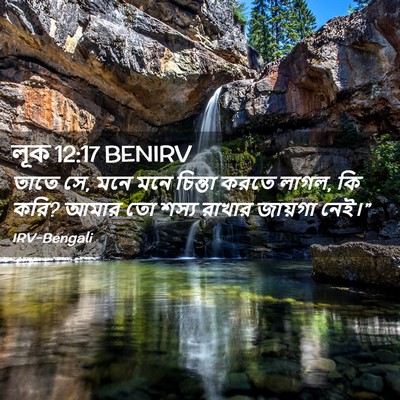 Picture 02 - লূক 12:17 BENIRV - তাতে সে, মনে মনে - Bible Verse Picture