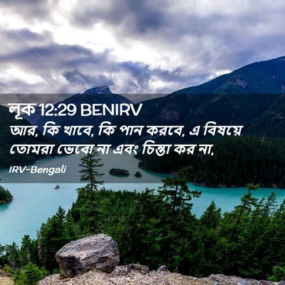Picture 02 - লূক 12:29 BENIRV - আর, কি খাবে, কি পান - Bible Verse Picture